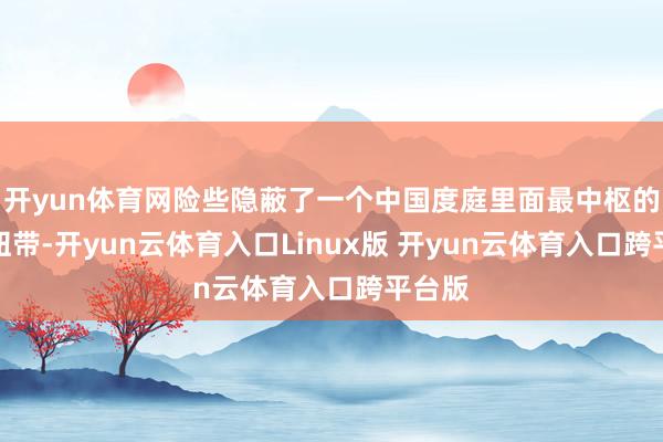 开yun体育网险些隐蔽了一个中国度庭里面最中枢的亲情纽带-开yun云体育入口Linux版 开yun云体育入口跨平台版